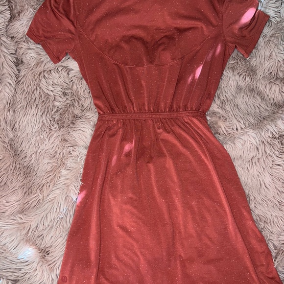 NWOT LULULEMON RED SPECKLED DRESS SHORT SLEEVE - Picture 7 of 8